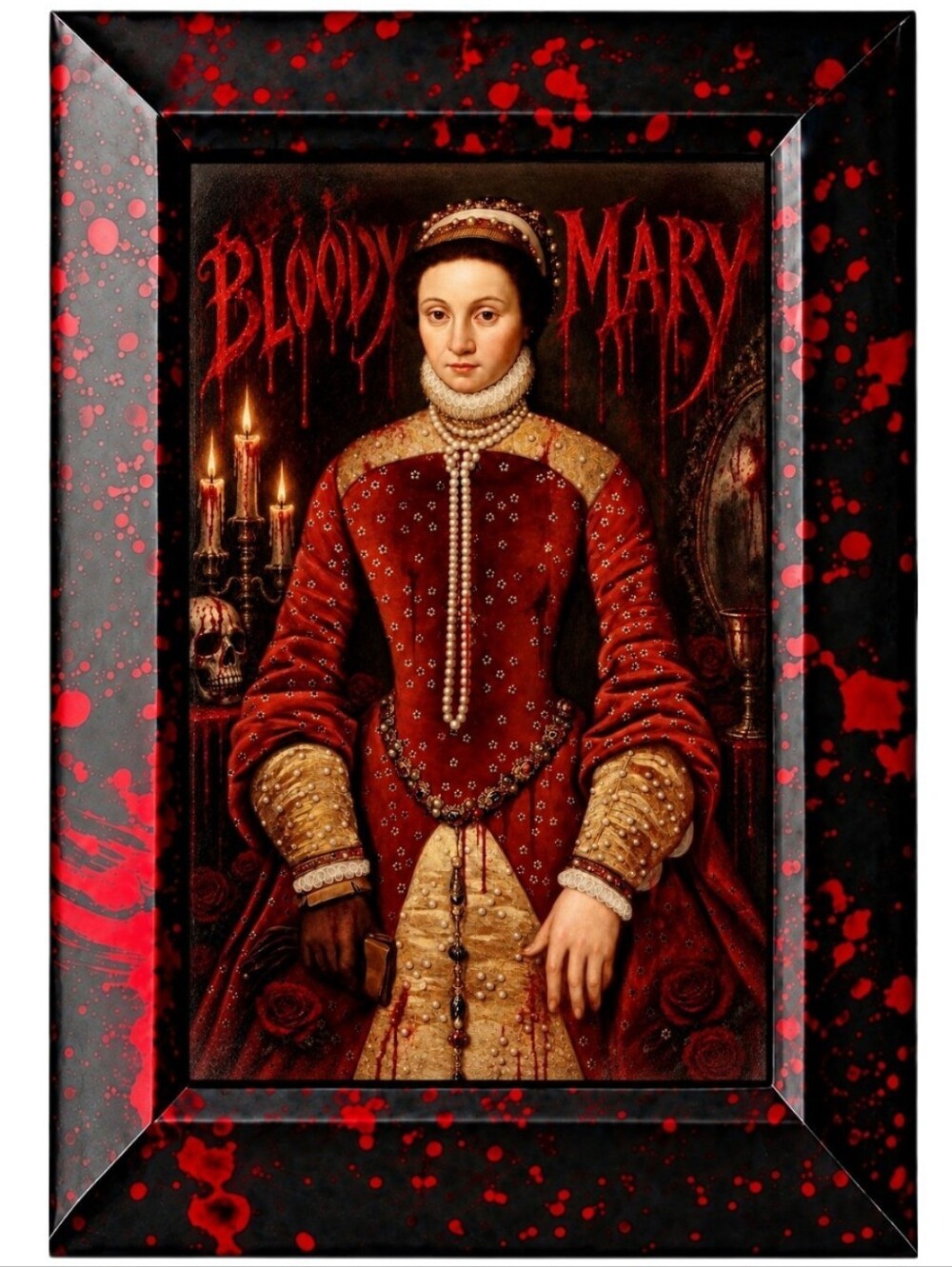 Serial Killer Bloody Mary Queen Art DecGothic Oddity Queen Horror Bloody  Framed